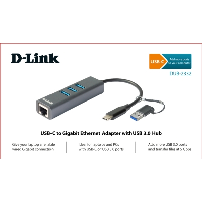 D-Link DUB-2332, Сетевые адаптеры